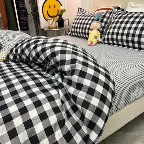 Dream is simple style quilt cover four-piece single student dormitory bed sheet quilt cover three-piece set 4 bedding
