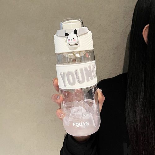 Tritan sports water cup girl high-value with tea high temperature resistance fitness kettle bottle male portable plastic cup