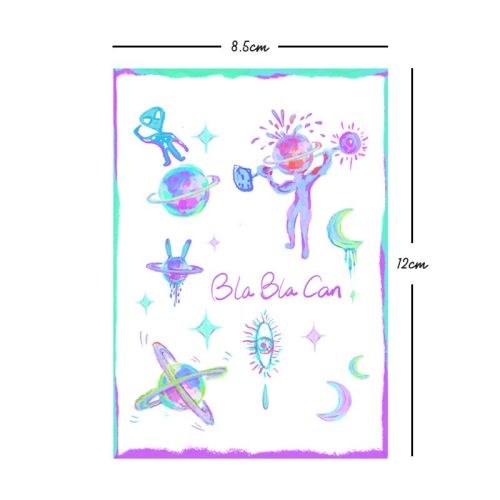 Blablacan original tattoo stickers new painted high-quality collarbone color small pattern to cover scars