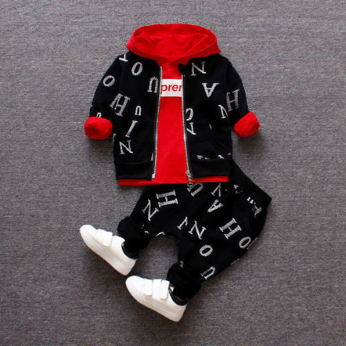  baby boys autumn clothes autumn new children's foreign style children's clothing boys casual suit children's three-piece suit
