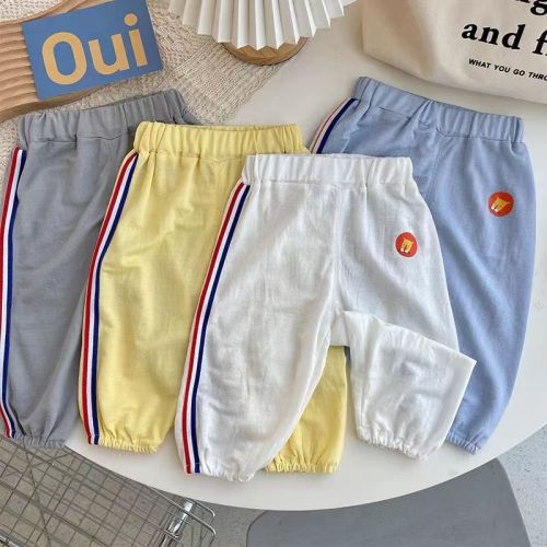 Baby anti-mosquito pants ultra-thin loose comfortable soft trousers  summer new male and female baby all-match pants
