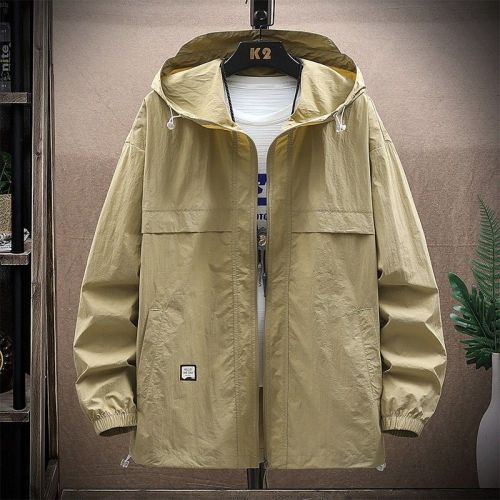 Summer ice silk sun protection clothing men's American casual thin jacket Hong Kong Trendy brand loose all-match skin clothing anti-smothering clothing