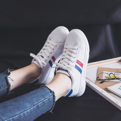 New leather small white shoes women's single shoes Korean version all-match ladies white sneakers casual shoes students trendy shoes