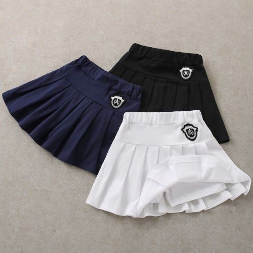 Girls' skirt summer new pleated skirt small and medium-sized children's pure cotton JK all-match skirt baby summer dress college skirt