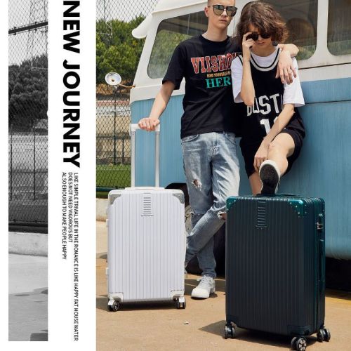 Suitcase ins net red aluminum frame 24 students universal wheel 20 inch small tide men and women password travel trolley box