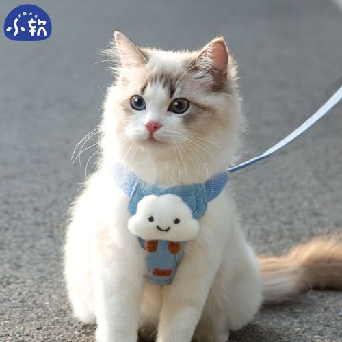 Cat traction rope cat rope anti-break cat rope vest style slip cat rope cat go out net red walking cat rope