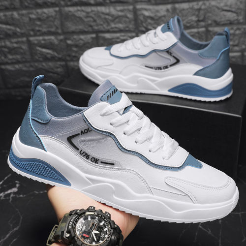 Men's shoes 2023 new summer all-match sports and leisure shoes men's student board shoes men's leather shoes small white trendy shoes