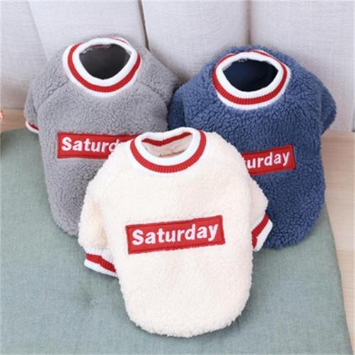 Pet clothes dog cat clothes small dog thickened teddy bichon bomei autumn and winter warm fleece sweater