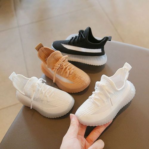 Children's baby coconut shoes girls' sneakers breathable mesh shoes spring and autumn  boys' white shoes soft bottom baby shoes