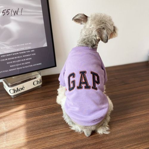 Cats, dogs, pets, autumn and winter, fleece sweater, Schnauzer Teddy, Bichon Fudge, trendy brand embroidery, warm clothes