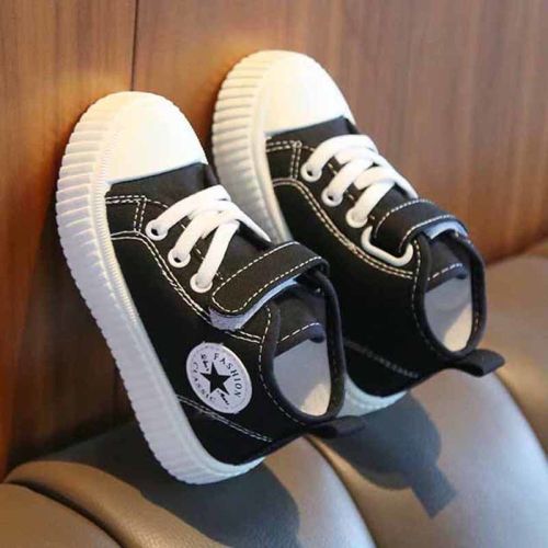 Children's canvas shoes high top 2023 spring and autumn new boys' casual shoes non-slip girls' skate shoes soft bottom baby shoes
