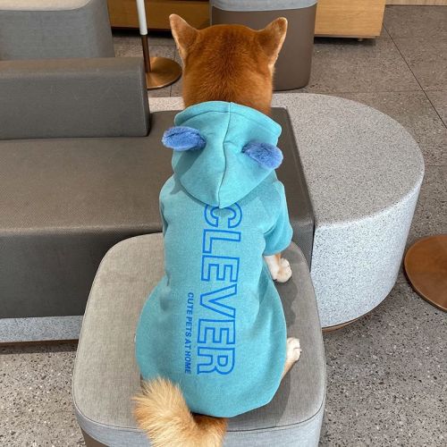 Tide brand dog fleece clothes autumn and winter small and medium-sized dogs Teddy Schnauzer Shiba Inu cat pet fleece sweater