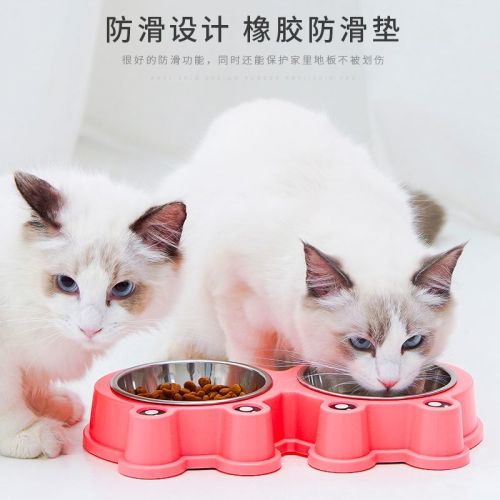 Cat Bowl Double Bowl Drinking Bowl Dog Bowl Dog Food Basin Cat Food Cat Food Basin Dog Food Bowl Cat Special Pet Dog Supplies