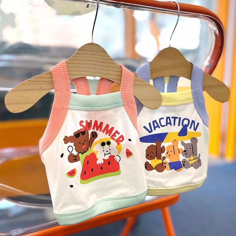 Pet dog sling clothes summer Teddy Pomeranian bichon poodle small puppies cat cat vest thin section