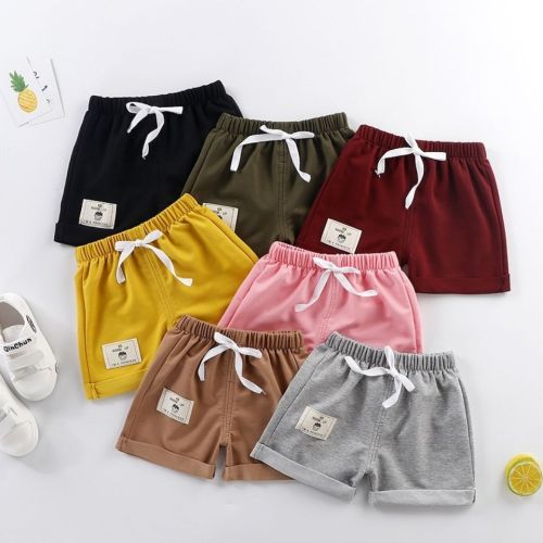 2023 children's shorts 0-6 years old boys and girls sports pants baby casual pants elastic pants summer all-match thin section