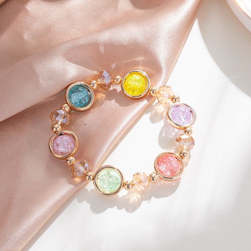 South Korea's Dongdaemun Girls' Xinsen Department Explosive Crystal Bracelet Female Student Girlfriend Sister Bracelet Bracelet