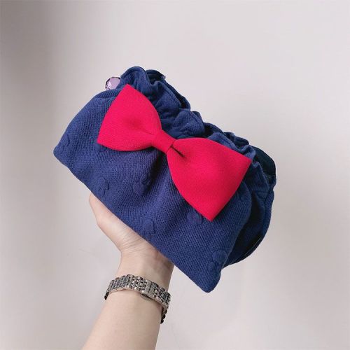 South Korea's Fala Zhao Lusi same bow makeup bag storage bag female portable cute net red ins wind super hot