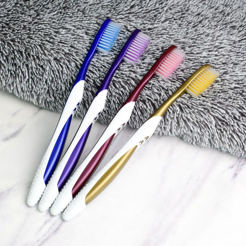 Hard-haired toothbrush to remove smoke stains and teeth yellow adult family pack ultra-fine wholesale price medium-hard and soft-haired high-end household