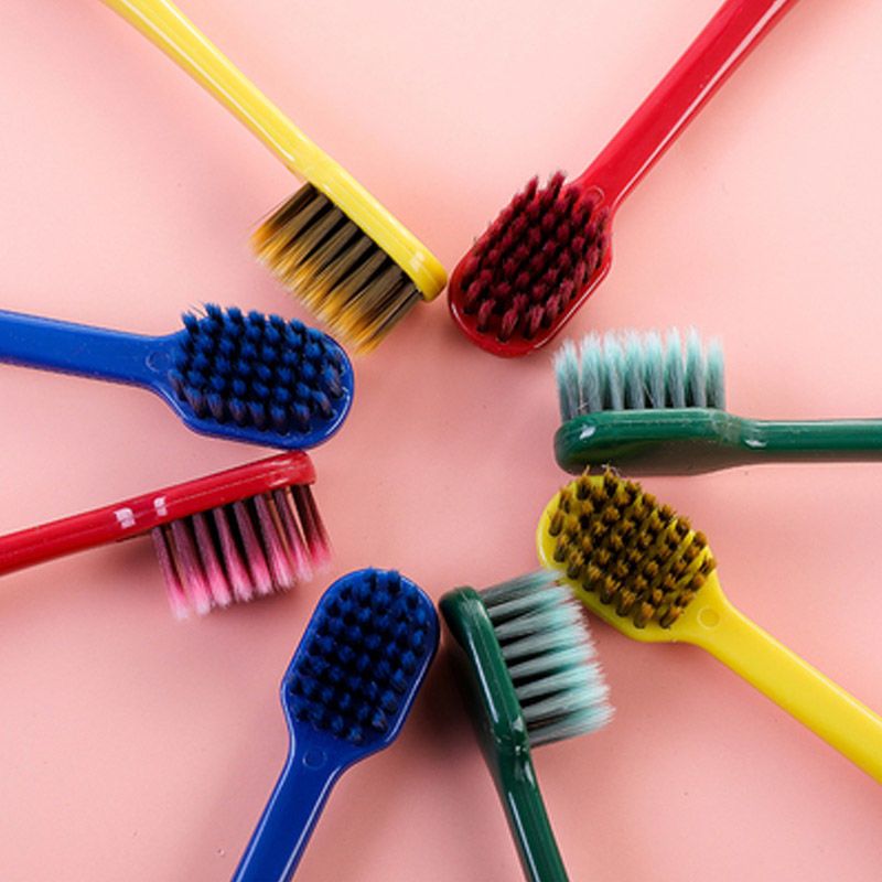 Flame toothbrush ultra-fine soft hair couple confinement household adult nano wide head male and female family pack combination
