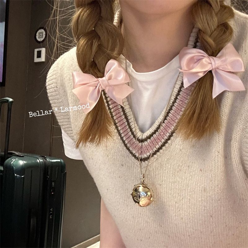 French girl romantic ballet ribbon sweet bow hairpin double ponytail sweet hairpin ins style hair accessories