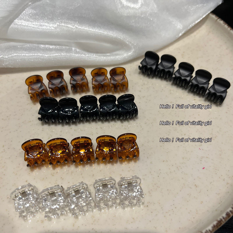 Set of 6! Practical for daily clipping of broken hair! Mini small grabber princess head clip bangs clip hairpin