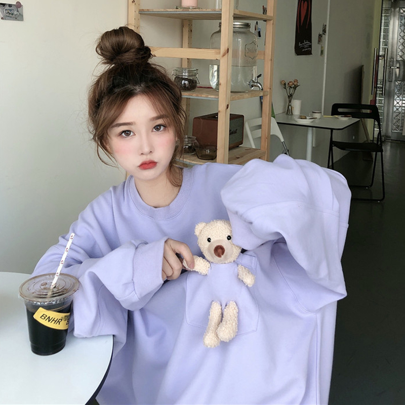 2023 new autumn sweatshirt for women, thin, loose, 75% polyester, 25% cotton