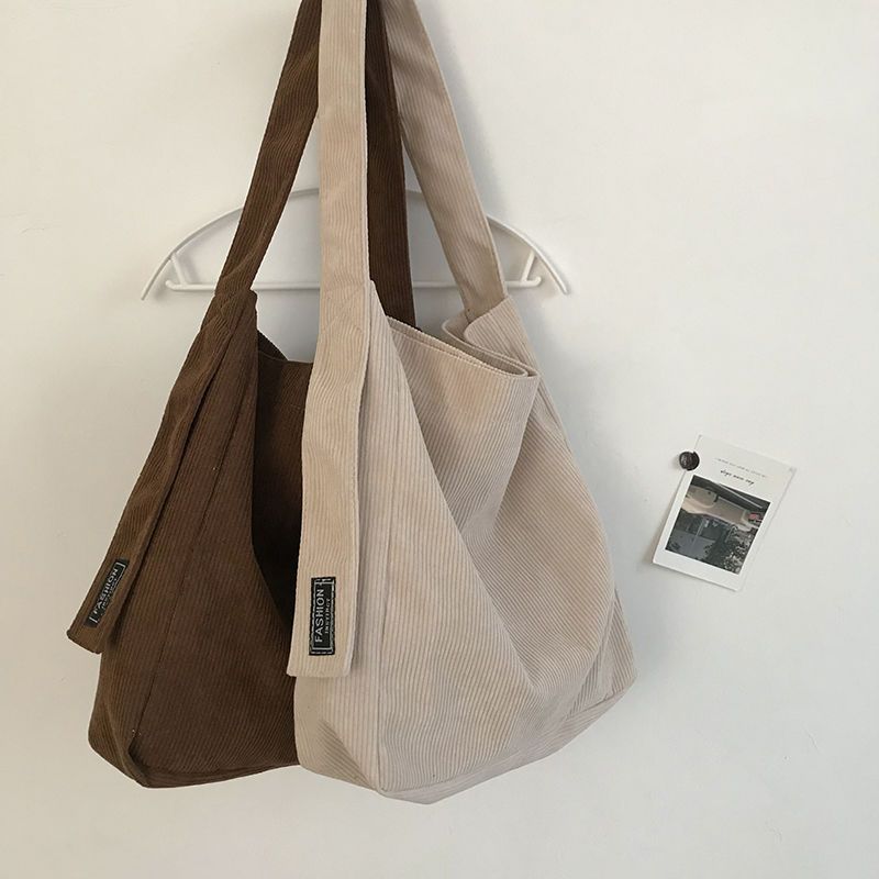 Bags for Women Autumn and Winter New Trendy Corduroy Crossbody Bag College Student Class Large Capacity Versatile Shoulder Bag