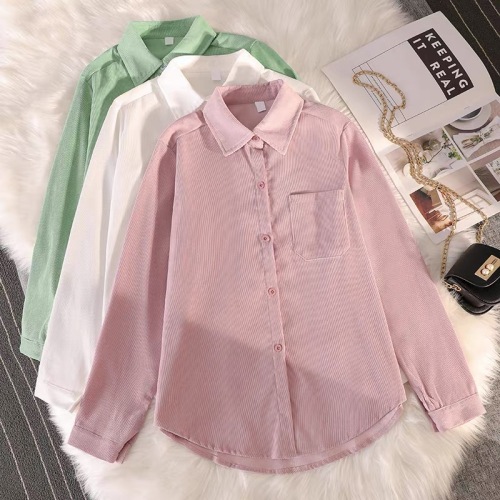 Coat for women spring and autumn  new sun protection clothing for women summer Korean style loose plaid long-sleeved shirt thin cardigan