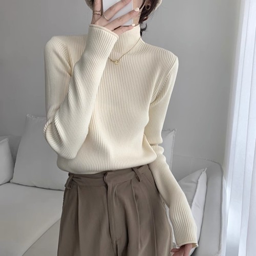 A large number of Tmall quality half turtleneck thickened bottoming sweaters women's long-sleeved bottoming shirt tops