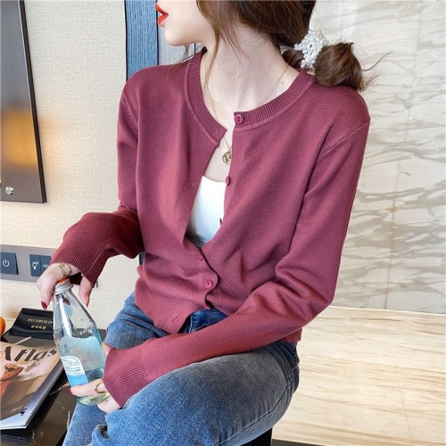 Regular size Tmall quality # loose early autumn outer wear knitted cardigan jacket for women