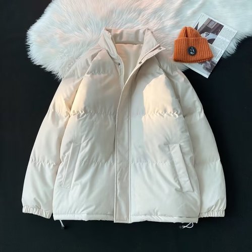 Real shot of cotton-padded down jacket for women, Korean style small cotton-padded jacket,  new short student bread coat, winter coat