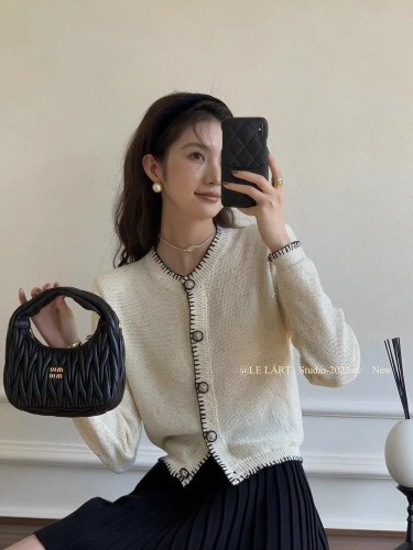 High experience points Tmall original quality #High-end sequined sweater sweater jacket for women