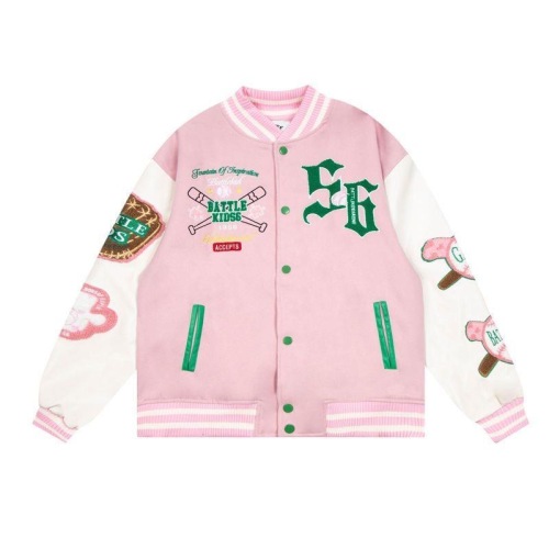 National trend American retro embroidered baseball jacket women's spring and autumn street loose and versatile couple hot girl jacket top