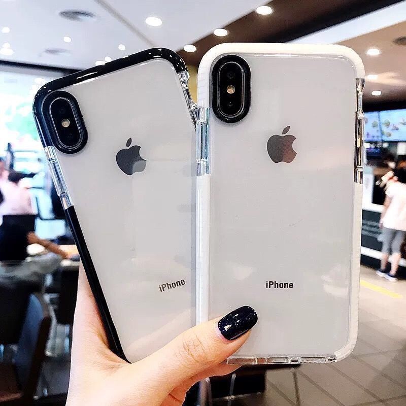 Apple 12 mobile phone case XR silicone X anti-fall iPhone11pro/8Plus couple 13 simple 7 transparent xsmax