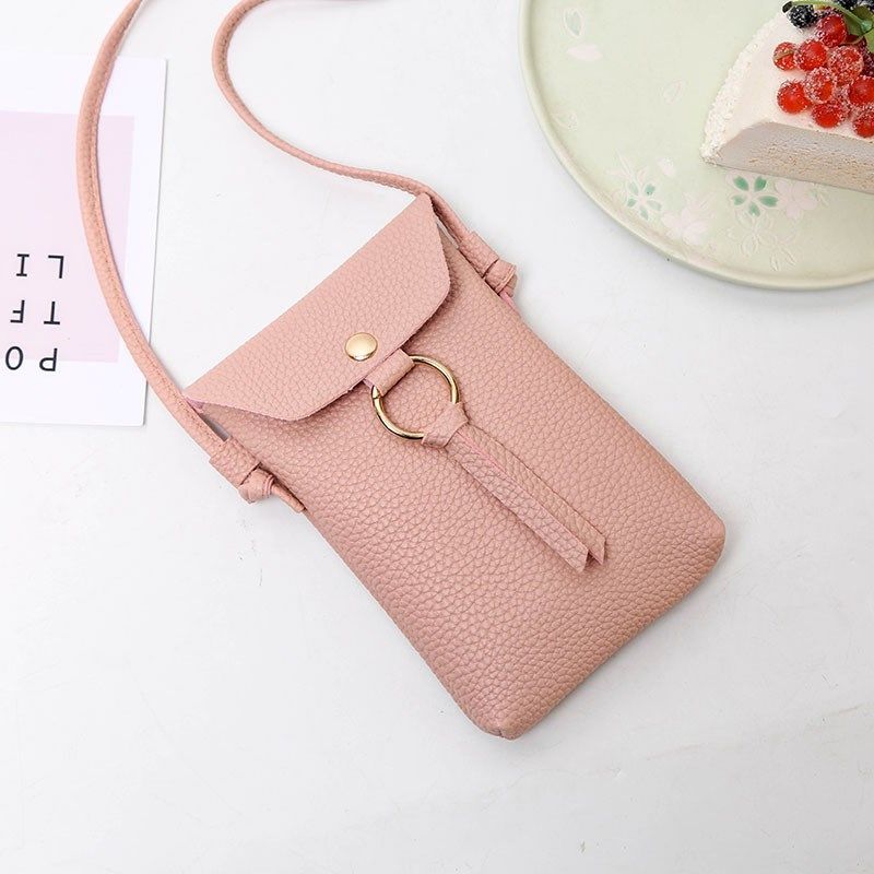 Small bag for mobile phone in summer, versatile Korean version mini shoulder crossbody coin purse Korean version trendy mobile phone bag for women