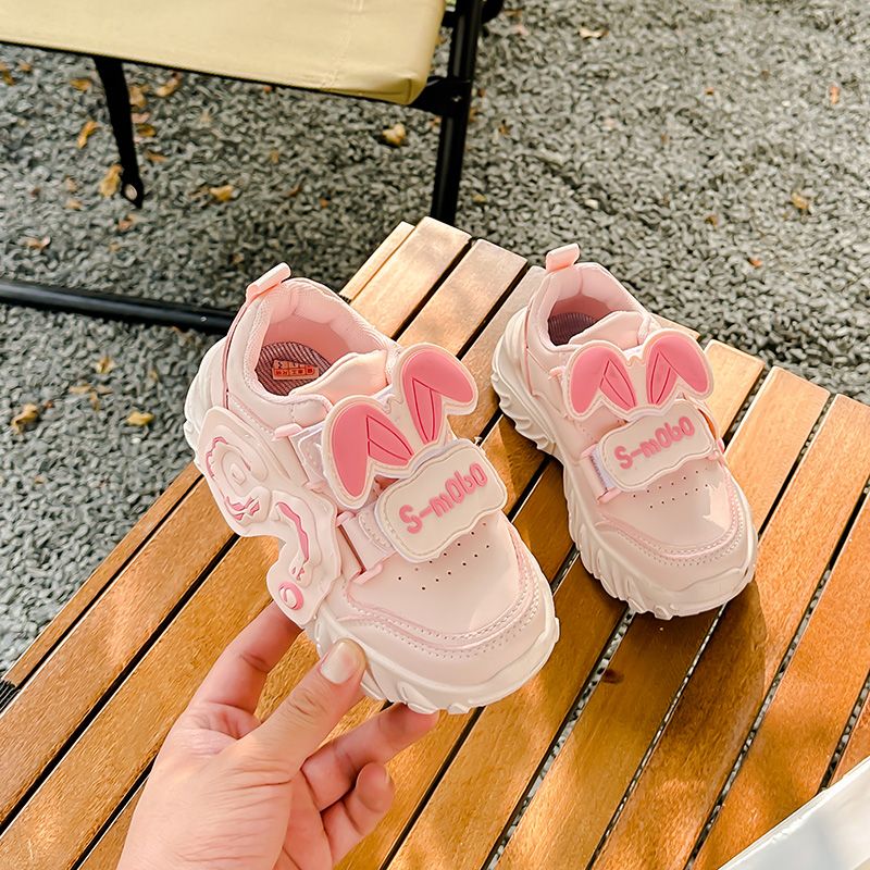Girls' shoes autumn and winter sports shoes 2023 second-cotton shoes new children's shoes boys versatile plus velvet warm sneakers
