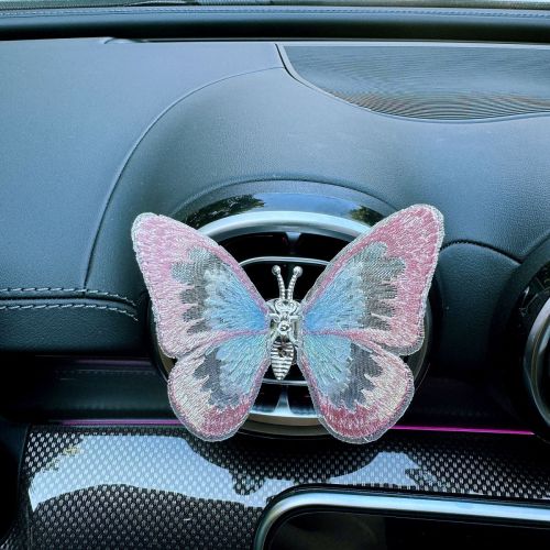 Moving butterfly car center console air outlet decoration car small ornaments healing car interior decoration creativity