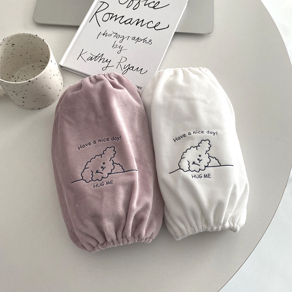Korean version of cute sleeves for women ins trendy simple sleeves for autumn and winter adult short student hand sleeves to prevent dirt