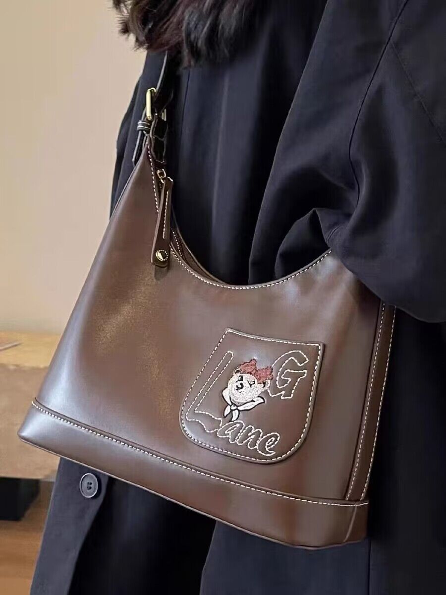 High-end retro small bag 2023 new women's bag popular hot style versatile crossbody bag single shoulder armpit bucket bag