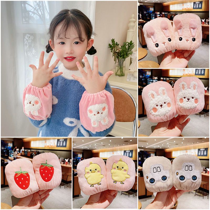 Children's sleeves, baby sleeves, cute and fashionable small sleeves for boys and girls, infants and young children, anti-oil and dirt-resistant warm sleeves
