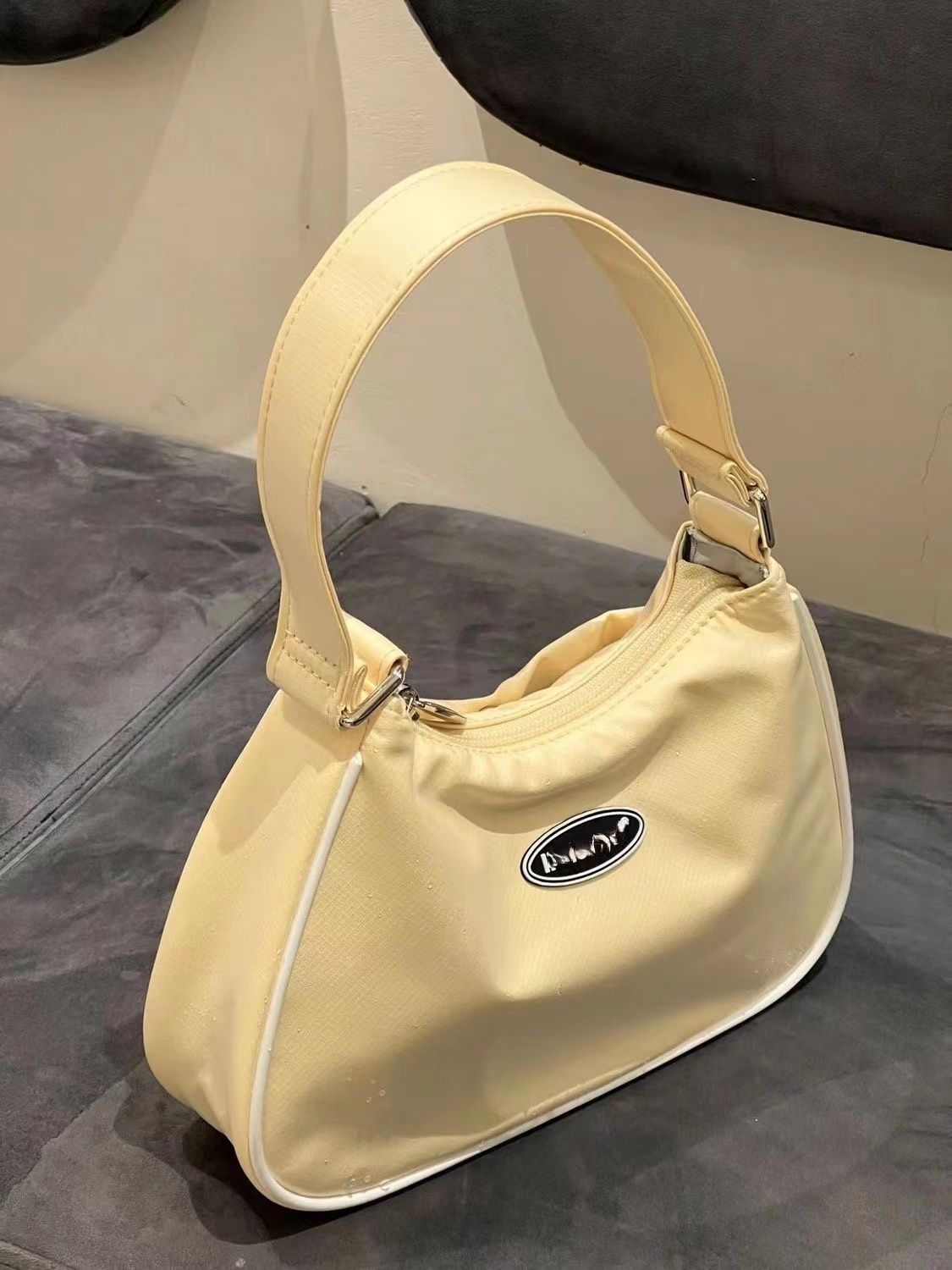 2023 Lazy Style Yellow Underarm Bag Women’s Gift Casual Versatile Crossbody Shoulder Bag Handheld Summer Small Bag