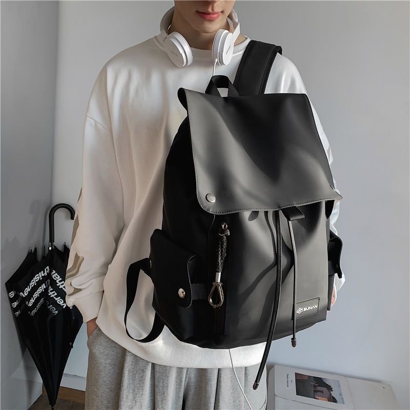 Bell Backpack Men's Japanese Fashion Brand Large Capacity Casual Travel Backpack Trendy Cool Campus School Bag College Student
