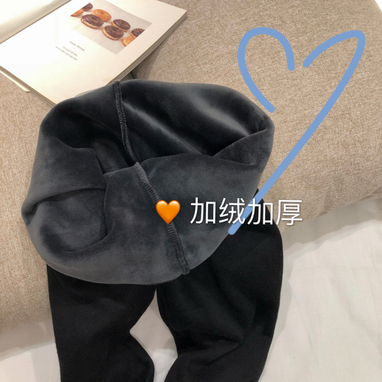 實拍冬季新款彈力保暖緊身加絨加厚保暖百搭修身打底褲小腳褲
