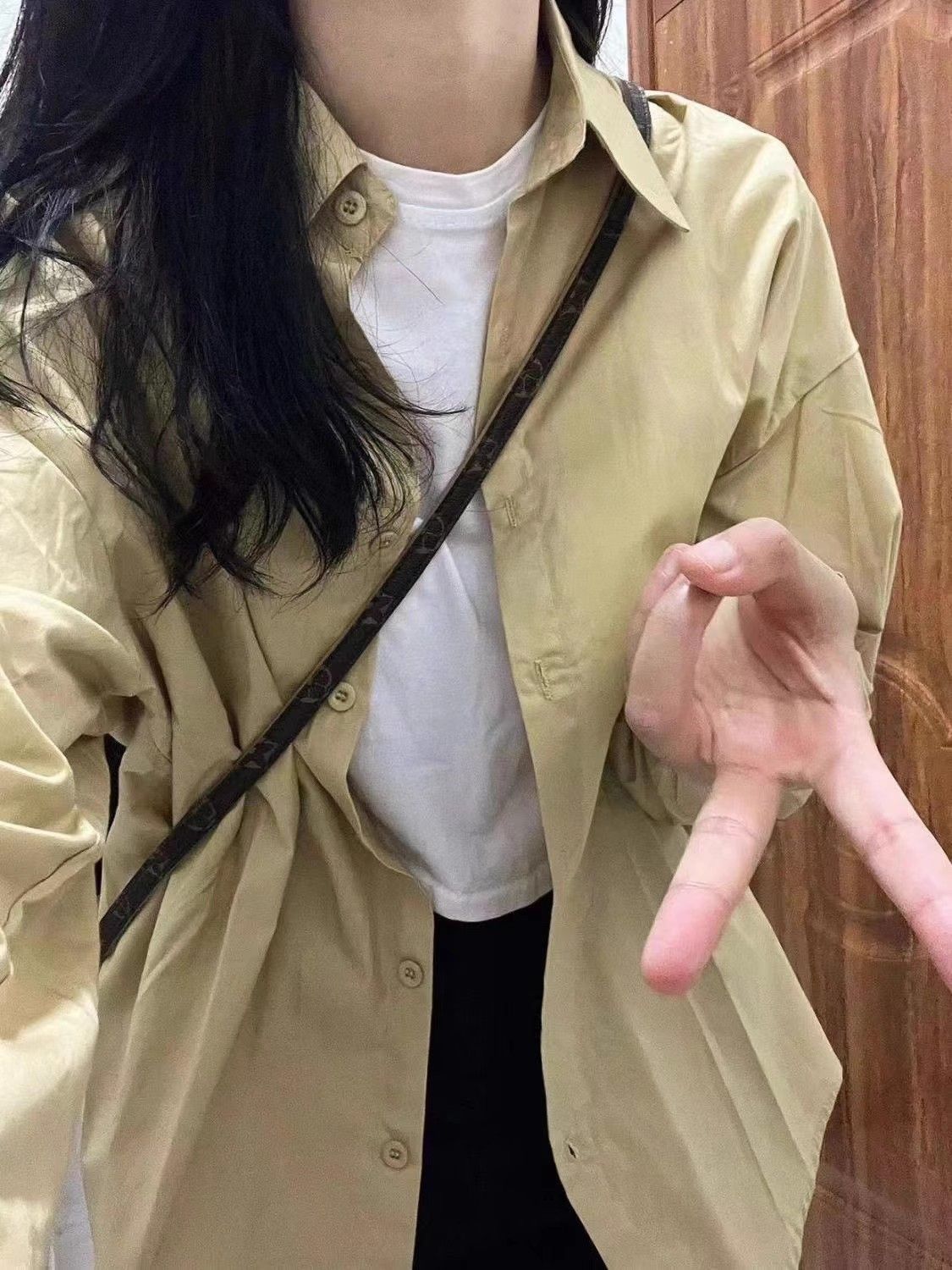 Japanese khaki long-sleeved shirt for women spring and autumn new loose and versatile summer thin sun protection couple shirt jacket