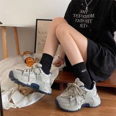 Hong Kong style niche thick-soled dad shoes for women ins super hot retro versatile sports and casual shoes 2023 early autumn new trend