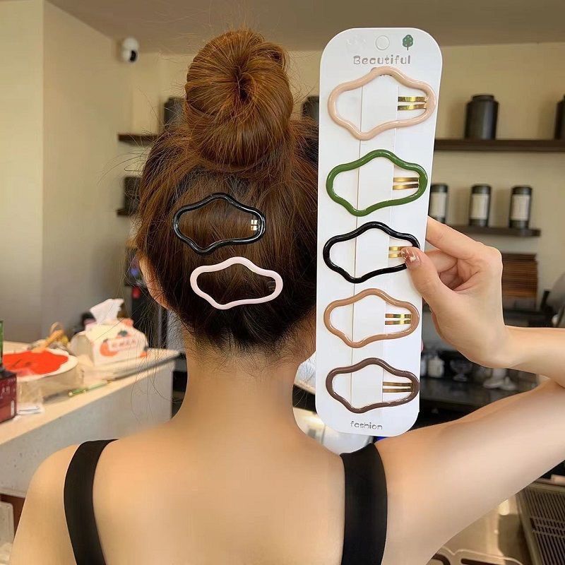 Yunduo bb clip new hairpin hairpin wavy bangs clip broken hair side Korean style cute clip back of the head hair accessories