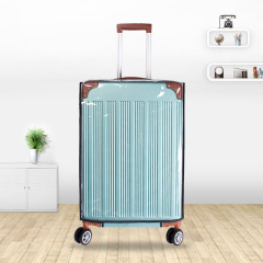 Luggage protective cover waterproof travel luggage bag thickened wear-resistant trolley case dust cover pvc transparent case cover