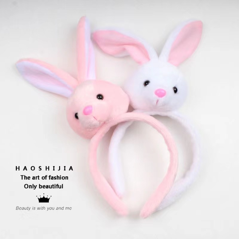 2023 Year of the Rabbit Headbands, Versatile, Super Cute Plush Headbands, Cute Rabbit Ears Headbands, Face Wash, Hairpins, and Headgear