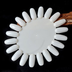 Cross-border manicure tools display board 20-color oval color card nails false nails oval color card card