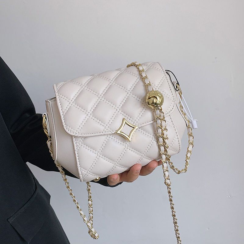 Soft leather embroidery small bag for women 2022 summer new style trendy one-shoulder fashion versatile chain crossbody bag